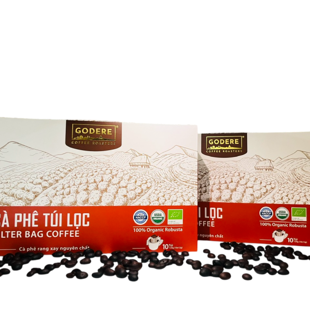 Cà phê túi lọc hữu cơ - GODERE Filter Bag Coffee