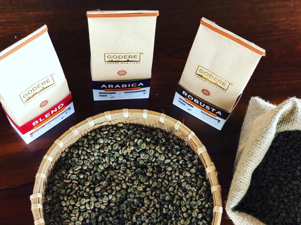 Godere Coffee Roasters chuyên chung tấp các loại cà phê nhân xanh, rang và xay theo các tiêu chuẩn (Thường, UTZ, 4C, VietGap, Organic)