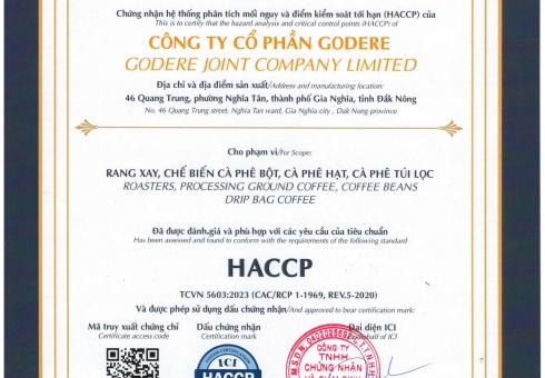 Chứng nhận HACCP